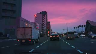 4k Car Driving at Night in Japan / Time Lapse Vide