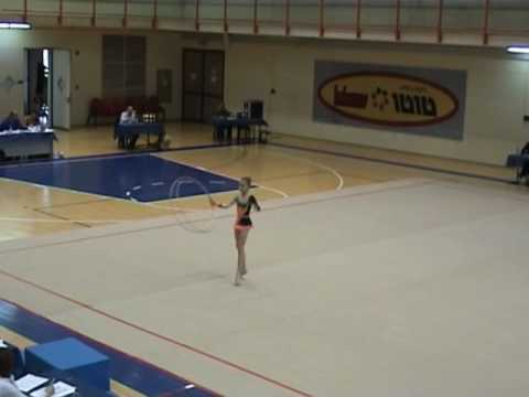 Dana Lisagor - Israel Championship Rhythmic Gymnastics Hoop 2010.wmv