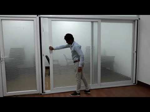 White Residential UPVC Sliding Window