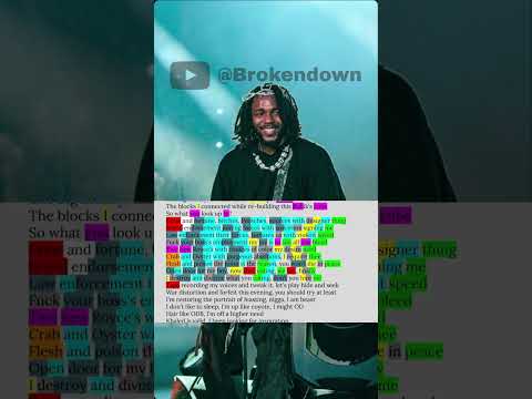 When Kendrick rhymed whole sentences on Holy Key 🔥