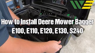 How to Install John Deere Bagger Kit for 42 Deck on E100, E110, E120, E130, S240