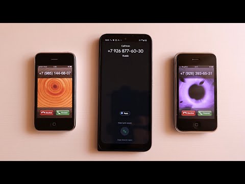 Old iPhones 3G vs New Motorola Defy incoming call