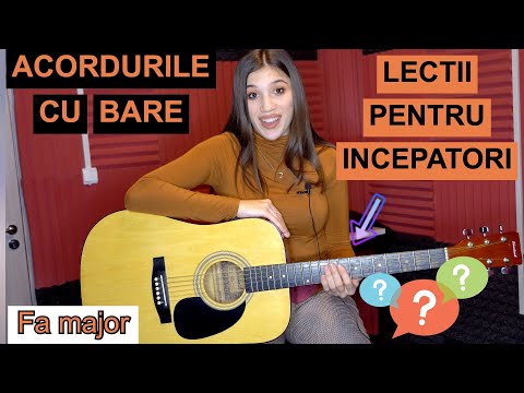 Lectii de chitara pentru incepatori/ACORDURI CU BARE/Fa Major