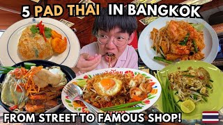 I Tried 5 Pad Thai Restaurants in Bangkok, Thailand - And This One is Really The Legend!🇹🇭