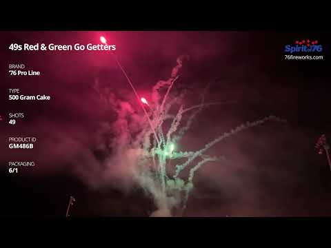 GM486B 49s Red & Green Go Getters (Pro Use Only) - 500 Gram Cake - '76 Pro Line