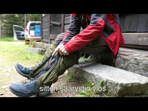 Säärystin ja sen pukeminen