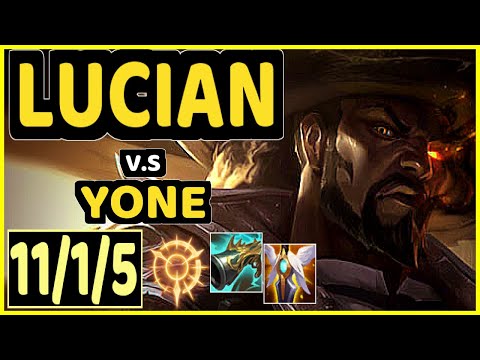 YUUKI60 (LUCIAN) vs YONE - 11/1/5 KDA BOTTOM ADC GAMEPLAY - EUW Ranked DIAMOND