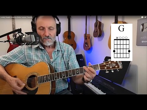Lonely People America Guitar Lesson Tutorial