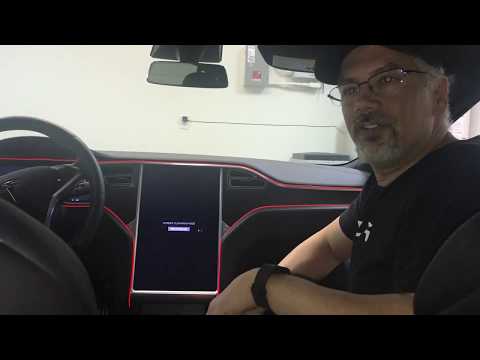 "EL Tape" install. Give your Tesla the "Tron" like look.