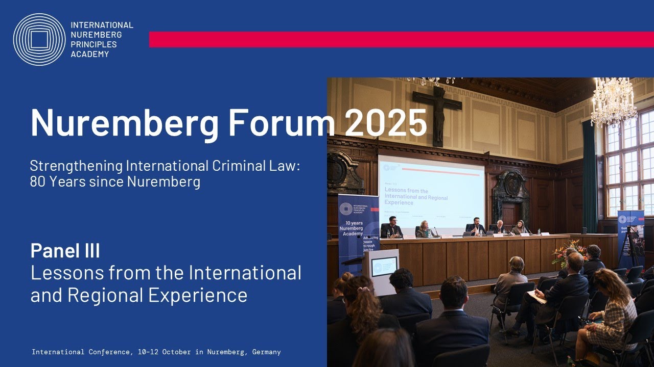 Nuremberg Forum 2025 – Panel III