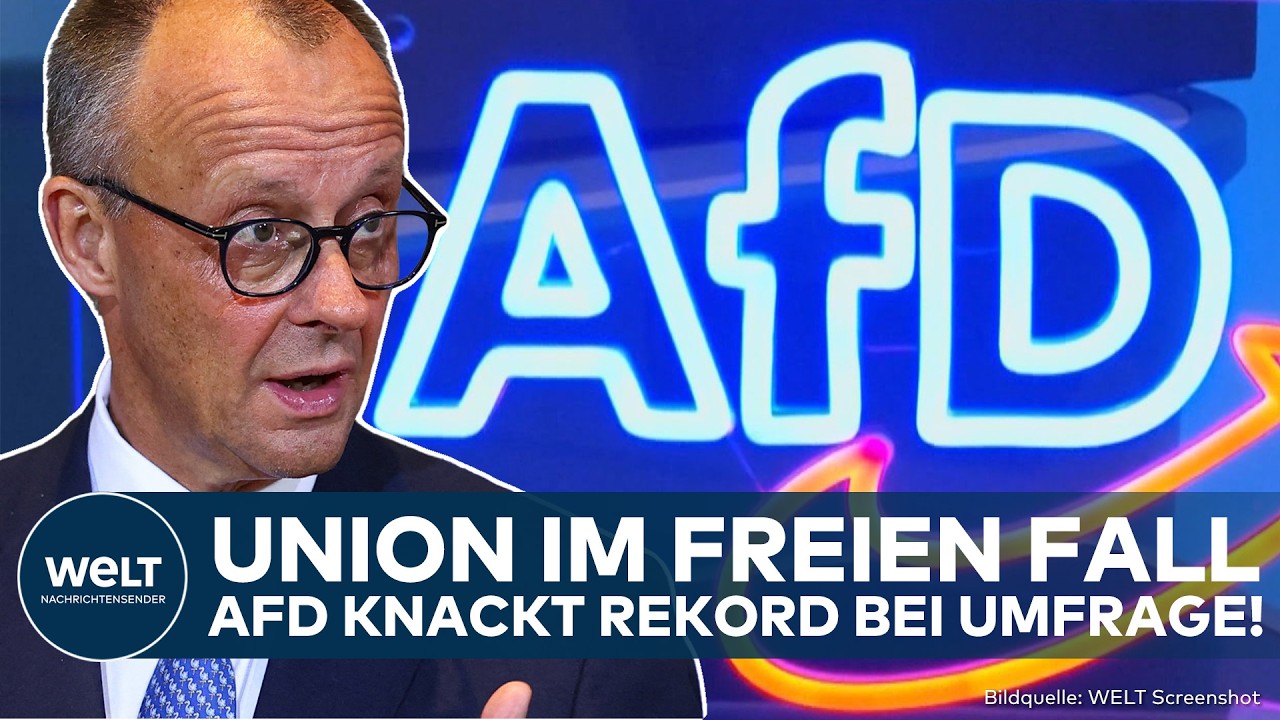 DEUTSCHLAND: Union im freien Fall! AfD auf neuem Rekord! Merz mit SPD vor dem Aus?