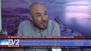 EL MUNICIPIO DESACTIVÓ INTENTO DE USURPACIÓN EN ZONAS ALTAS