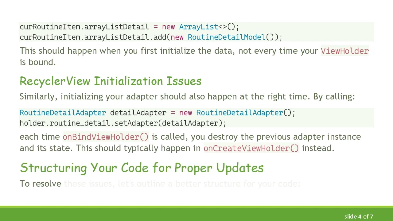 Solving the Nested RecyclerView NotifyDataSetChanged Issue in Android