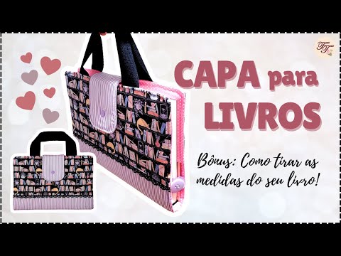 Capa para Livro, Bíblia ou Vade Mecum | Tutorial de Costura passo a passo