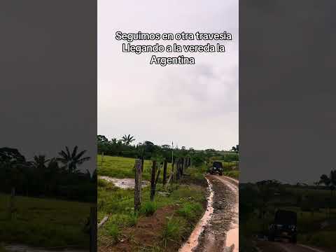 Llegando a la vereda la Argentina en zona rural de Mesetas Meta