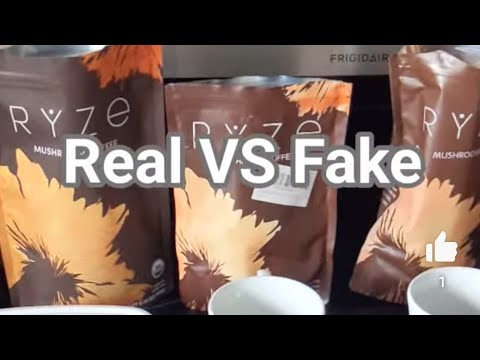 Real VS FAKE RYZE Mushroom coffee comparison #ryze #coffee #mushroom #comparison