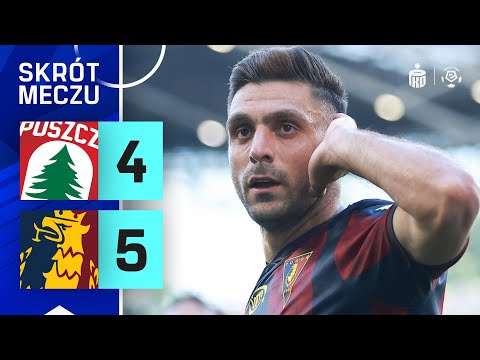 Puszcza - Pogoń | SKRÓT | 4 GOLE KOULOURISA! REKORD SEZONU! | Ekstraklasa 2024/25 | 30. kolejka