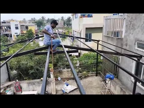 Home Tarrace shed 20x30 Fabrication shed Work @WFE #youtube #engineering #tarrace #fabrication #shed