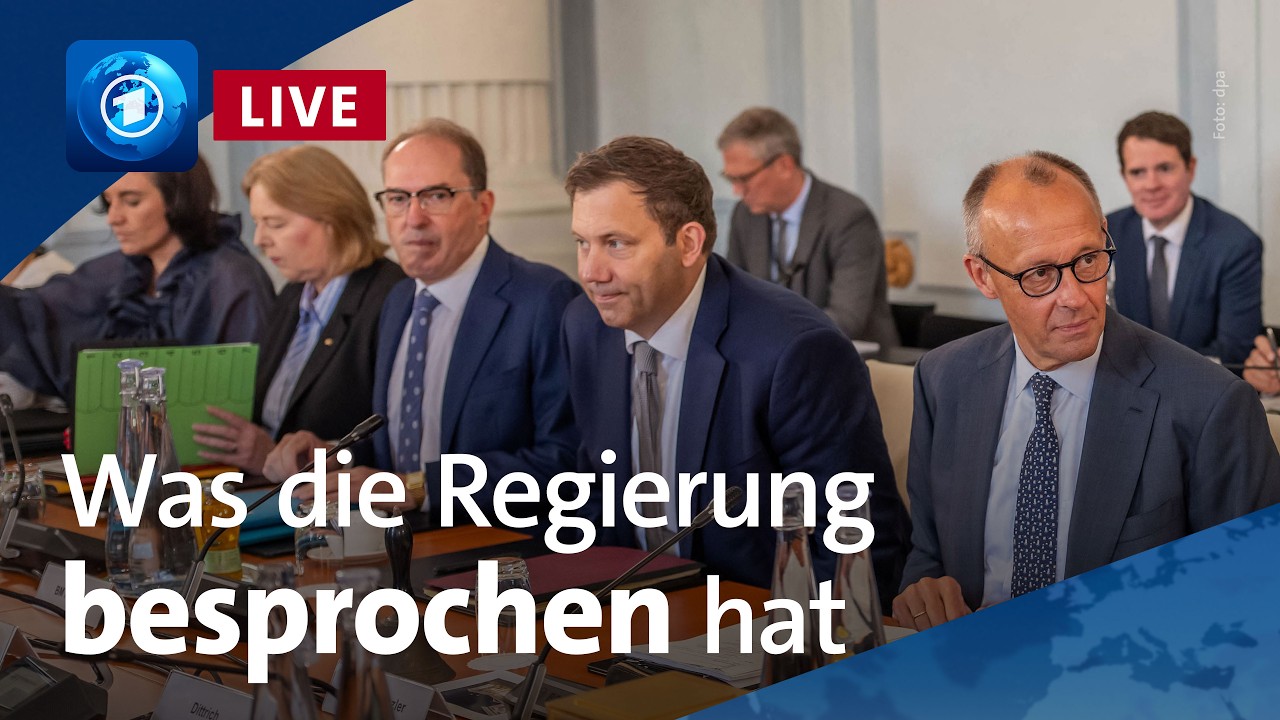 Pressekonferenz nach der Regierungsklausur in Schloss Neuhardenberg
