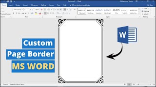 How to Make Custom Page Border in MS Word | Page Border Setting in MS Word