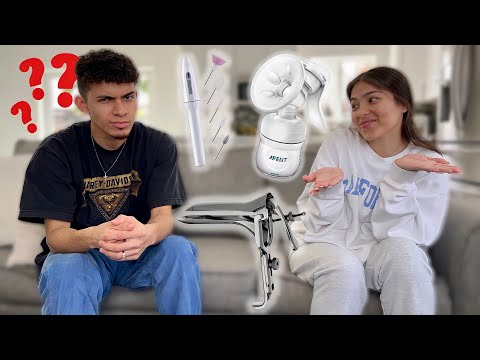 QUIZZING MY FIANCÉ ON FEMALE PRODUCTS!