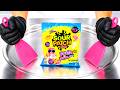 Sour Patch Kids Fruits Tropical Mix Ice Cream Rolls ASMR Satisfying