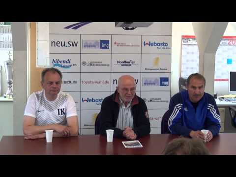 Pressekonferenz 1. FC Neubrandenburg - FSV Optik Rathenow