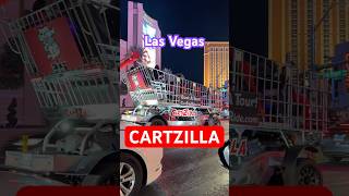 Giant Shopping Cart - Cartzilla Las Vegas Strip Tour! #trending #shortvideo
