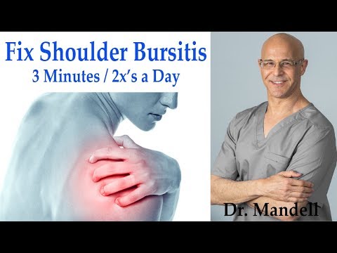 Fix Shoulder Bursitis:  Decompression Exercise in 3 Mins/2x's Day (Revised) - Dr Alan Mandell, DC