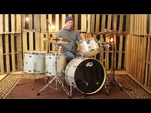 DW Collector's Maple Broken Glass Drum Set - 24,13,16,18 - SO#1159791