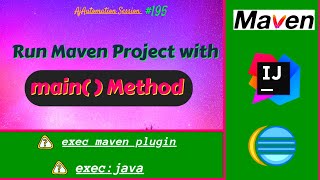 Run Maven Project with main Method | exec maven plugin| execute java programs in Maven from terminal