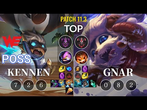 WE Poss Kennen vs Gnar Top - KR Patch 11.3