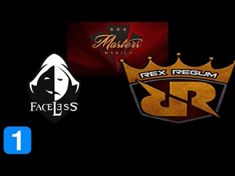 Faceless vs Rex Regum QEON Game 1 Masters Manila 2017 Highlights Dota 2