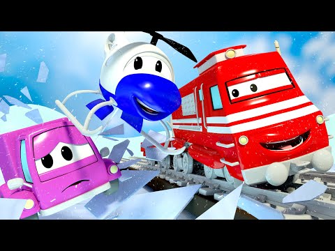 Vlak Troy Sezona 🚄   BOŽIĆ - MALENI ROZI AUTO Suzy je zapela nasred SMRZNUTOG JEZERA