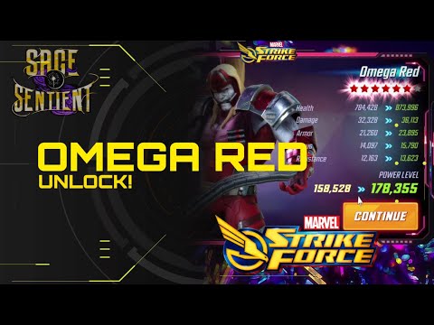 Omega Red Legendary Unlock 6 Star - MARVEL Strike Force