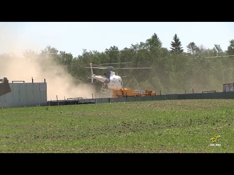 Homeland Security Helicopter Buzzes Water Protectors Blockading Line 3