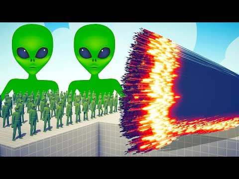 100x ALIENS + 2x GIANT ALIEN vs EVERY GOD - Totally Accurate Battle Simulator TABS