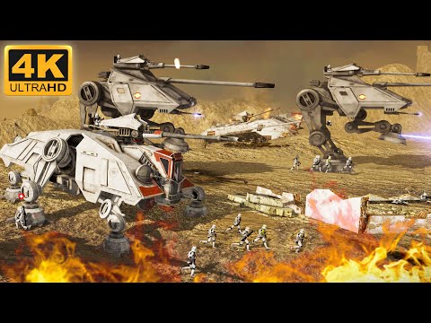 STAR WARS MEGA MASSIVE BATTLE — Clone Troopers vs Droids | Ultimate SW Mod | 4K