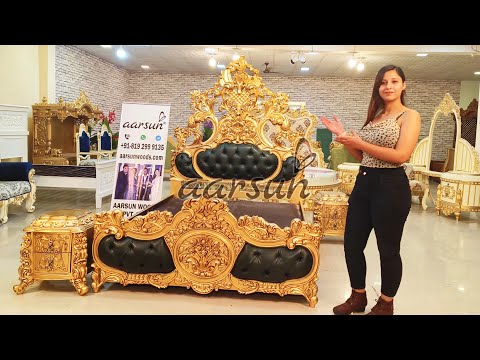 YT854 Ethnic Queen Size Bed | Luxury Bed Design Ideas | Top design home furniture Factory price Video