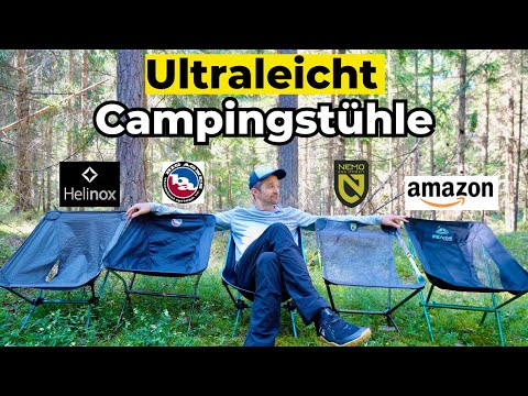 The 5 LIGHTEST camping chairs (TEST) Lightweight - Comfortable - Compact