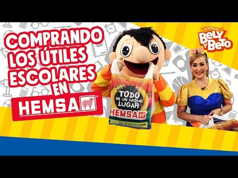 Comprando los Utiles Escolares en Hemsa - Bely y Beto
