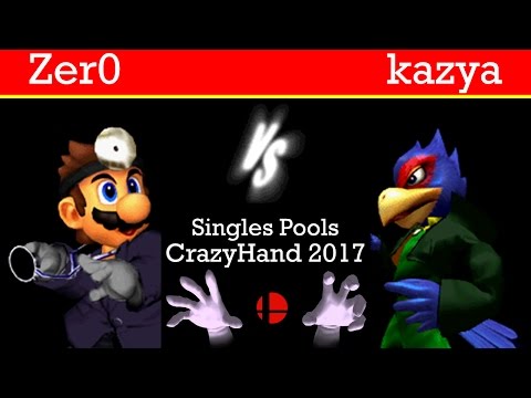 CrazyHand 2017 Pools - Zer0(Dr.Mario) vs. kazya(Falco)