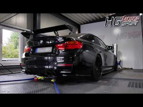 BMW M4 with EGO-X valved exhaust system on MAHA Dyno by HG-Motorsport