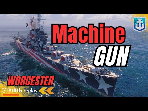 The Unstoppable WORCESTER: Dominate the Battles with Cruiser Worcester World of Warships #gaming