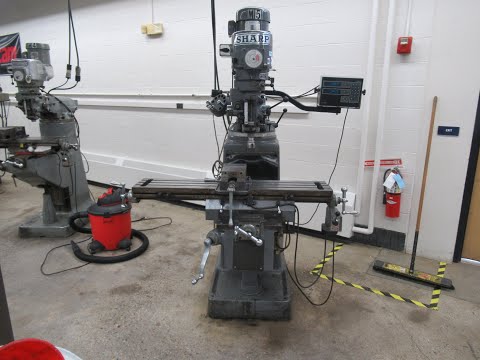Sharp Model Vertical Milling Machine w/ AcuRite MillMate 2-Axis Digital Readout, 3HP Motor & More!