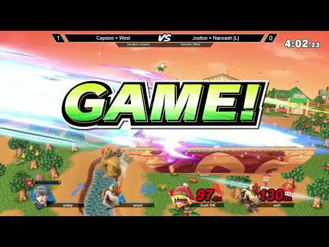 Domino Effect 18 - Ultimate Doubles Grand Finals: Capsize + West (Blue) vs Justice + Nanoash (Red)