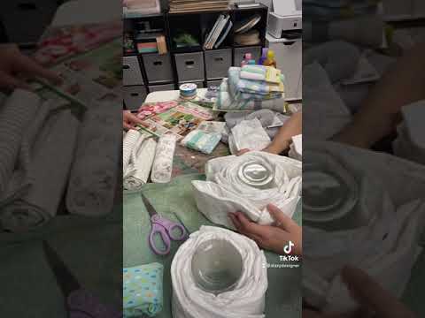 Motorcycle Diaper Cake