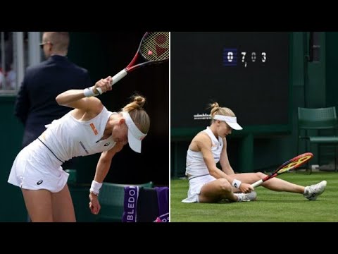 Harriet Dart smashes up racket as she becomes first Brit to crash out of Wimbledon