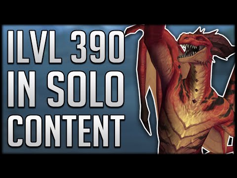 How To Gear Up ILVL 390 ALL BY YOURSELF - No Group Content Needed!
