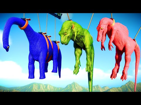 Dinosaur Tyrannosaurus Rex Color Pack vs IRex Dino Color Jurassic World Evolution Dinosaurs Fighting